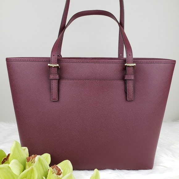 🌺Michael Kors Carryall Tote and Wallet set merlot - Picture 3 of 8